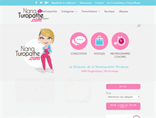 Tablet Screenshot of nana-turopathe.com